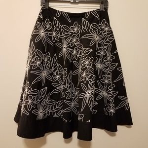 White House Black Market Embroidered Skirt 2 A17